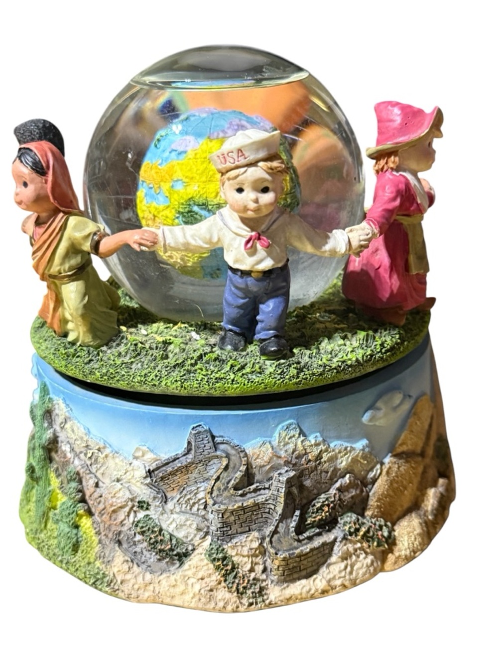 Vintage Collectible National Children And World Globe Musical Piece|Excellent